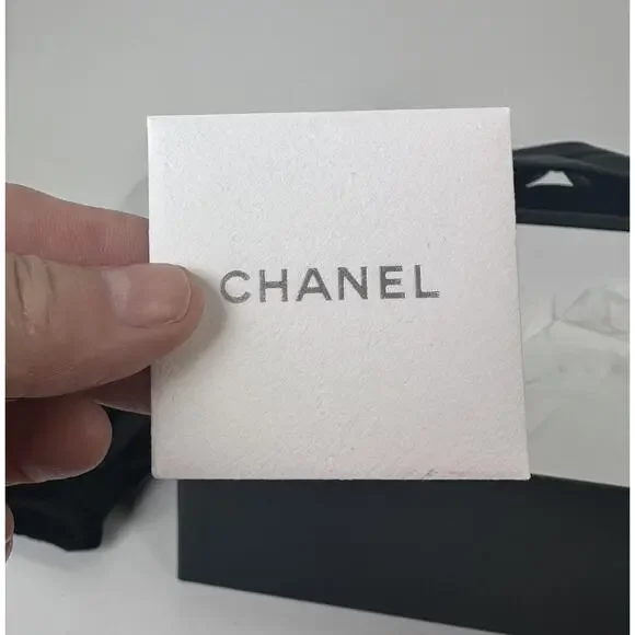 ⭐️ Chanel Black Leather Cap Toe Over The Knee Boots Sz 37 / 7 - Picture 14 of 16